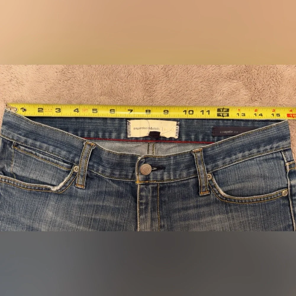 Paper Denim & Cloth Women’s Jeans Size 8 Bridgette Low Rise Boot Medium Wash - Picture 10 of 11